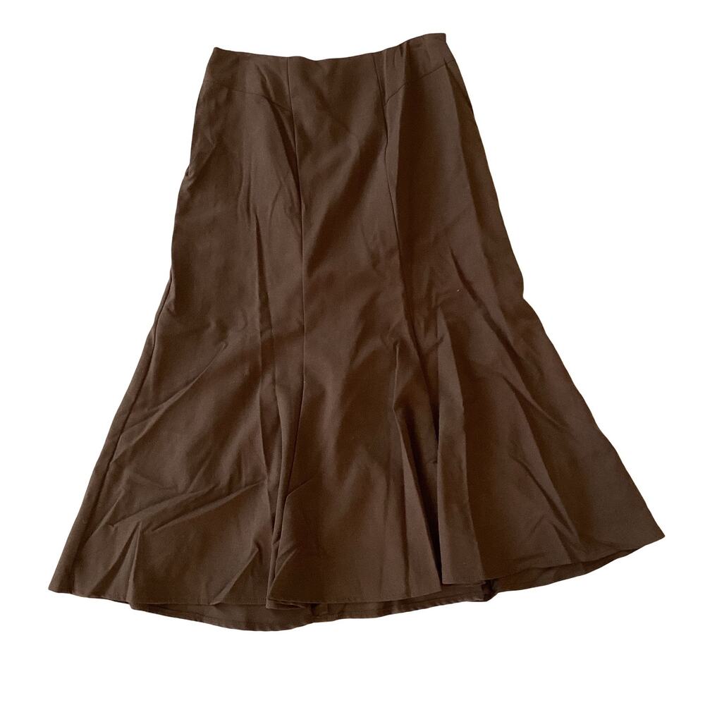 Apostrophe Brown Flare Skirt